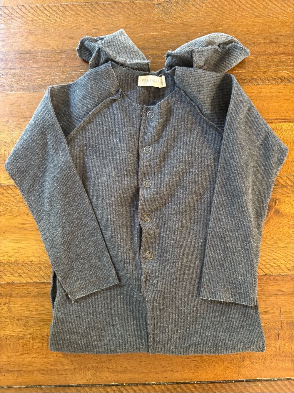 Fragile Baby ribbed onesie 18m